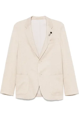 LARDINI Blazer à détail de broche