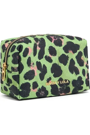 Bimba y Lola Trousse de toilette à imprimé léopard