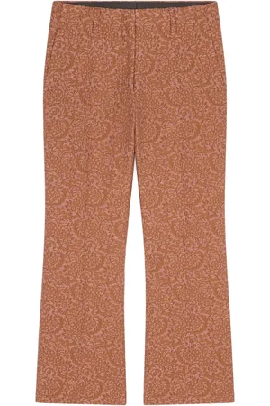 DRIES VAN NOTEN Pantalon à motif en jacquard