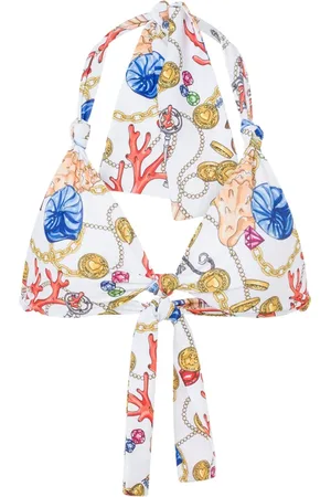 Moschino Haut de bikini à imprimé coquillage