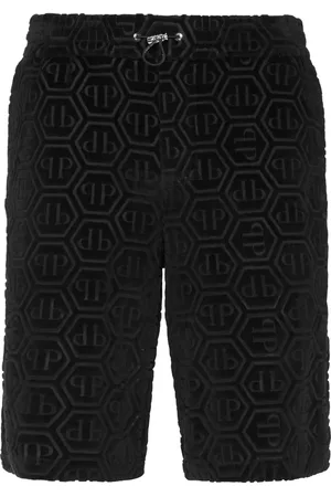 Philipp Plein Short à logo hexagonal