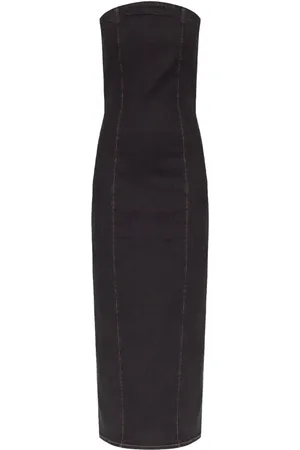 Gestuz Robe-bustier en jean