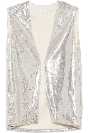 ALYSI Gilet brodé de sequins