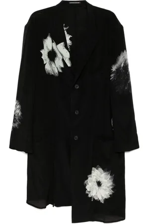YOHJI YAMAMOTO Veste fendue à fleurs