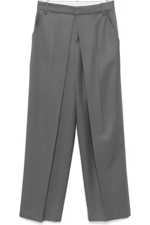 Low Classic Pantalon à design plissé