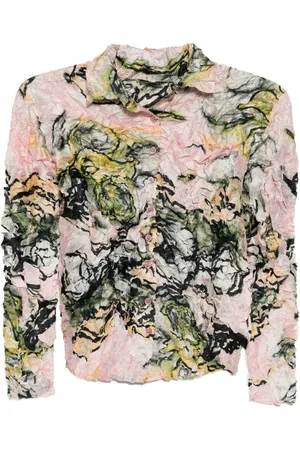 JNBY Blouse en soie à imprimé graphique
