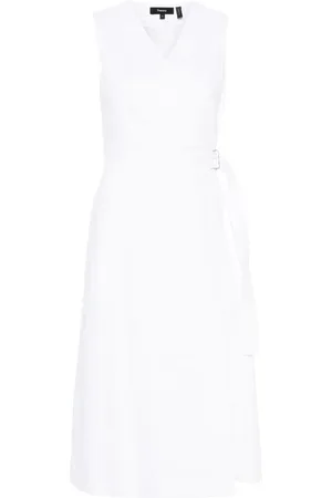 THEORY Robe mi-longue à design sans manches