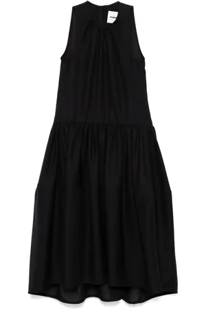 Jil Sander Robe en laine à coupe mi-longue