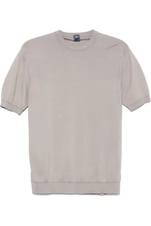 FEDELI T-shirt en maille fine
