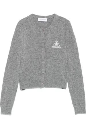 Marine Serre Cardigan à logo brodé