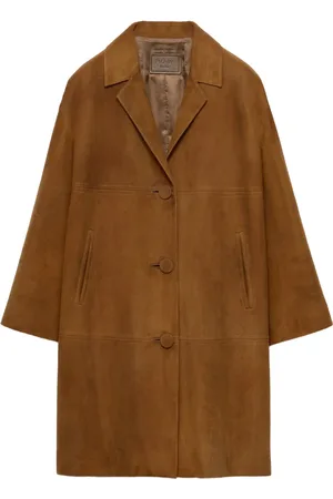 Prada Manteau mi-long en daim