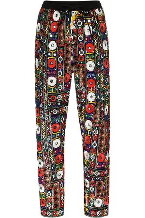 ASHISH Pantalon fuselé à design brodé de sequins