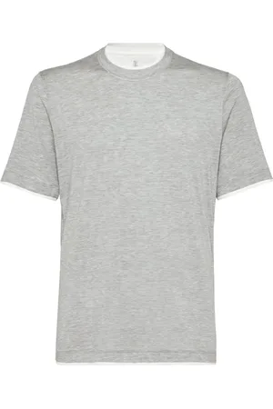 Brunello Cucinelli T-shirt à design superposé