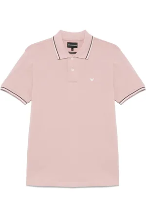 Emporio Armani Polo à bords rayés