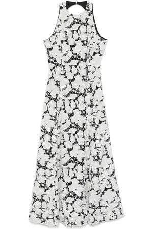 ROTATE Robe mi-longue à broderie anglaise