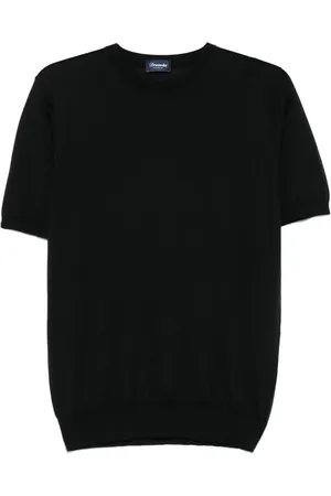 DRUMOHR T-shirt en maille fine à design nervuré