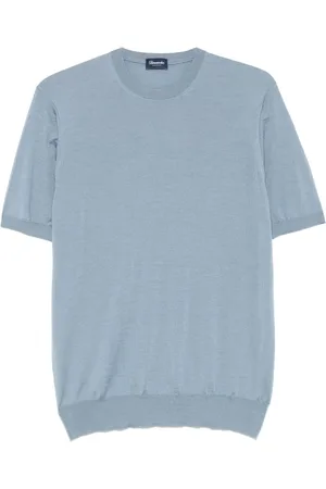 DRUMOHR T-shirt en maille fine à design nervuré