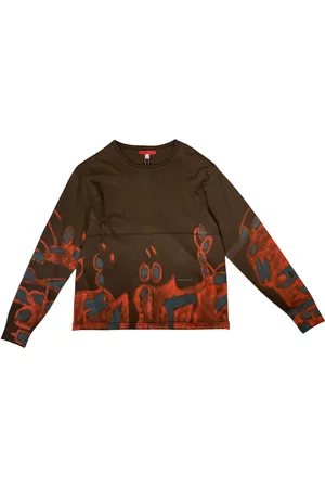 ECKHAUS LATTA Haut manches longues à imprimé graffiti
