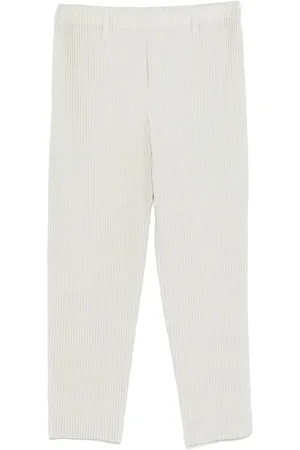 Issey Miyake Pantalon de costume à design plissé