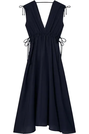 Tory Burch Robe mi-longue à taille ceinturée