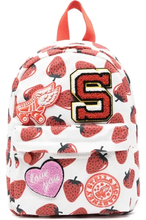 Stella McCartney Sac à dos à imprimé fraise