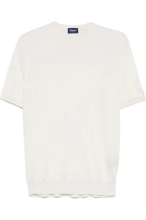 DRUMOHR T-shirt en maille fine à design nervuré