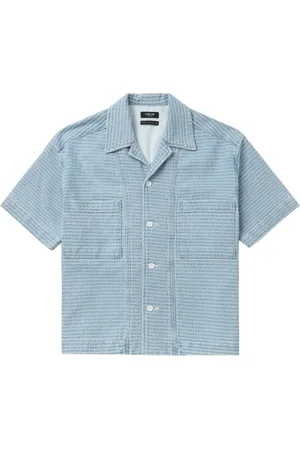 FIVE CM Chemise en coton à imprimé géométrique