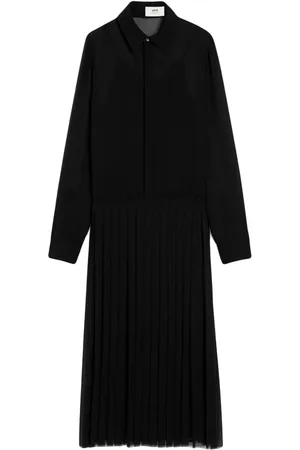 Ami Robe longue à design plissé