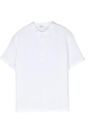 Il gufo Chemise en lin à col officier