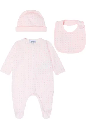 Emporio Armani Trousseau de naissance à motif en jacquard