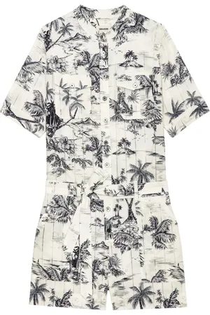 Zadig & Voltaire Combishort à imprimé Tropical Island