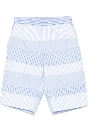 Comme des Garçons Short rayé à design superposé