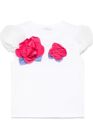 MISS GRANT T-shirt à appliques fleurs