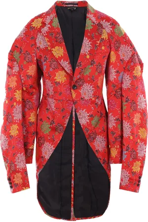 Comme des Garçons Blazer à motif floral en jacquard