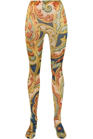 Wolford X Etro collants à imprimé baroque
