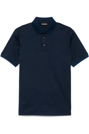 Emporio Armani Polo en jersey à motif en jacquard