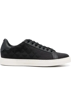 Emporio Armani Baskets à motif monogrammé