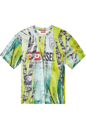 Diesel T-shirt à effet délavé
