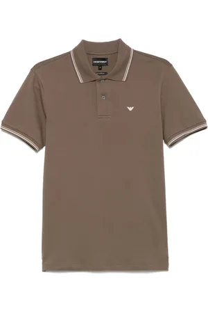 Emporio Armani Polo à bords rayés