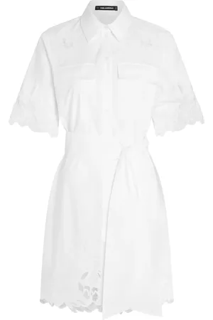 Karl Lagerfeld Robe à découpes et broderies