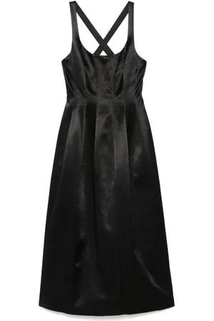 Serafini Robe mi-longue en satin duchesse