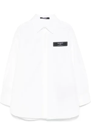 Balmain Chemise à patch logo