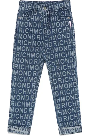 John Richmond Jean à logo en jacquard