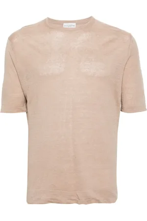 BALLANTYNE T-shirt en lin à manches courtes