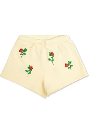 Mini Rodini Short à fleurs brodées
