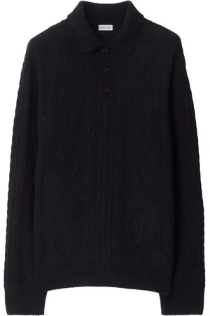 Burberry Pull Aran en maille torsadée