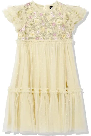 Needle & Thread Robe à fleurs brodées