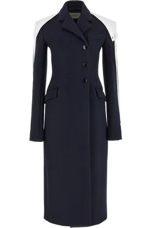 Salvatore Ferragamo Manteau en laine à boutonnière croisée