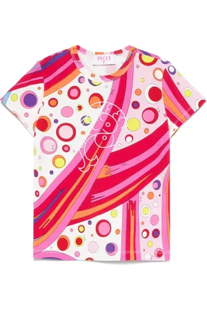PUCCI Junior T-shirt à imprimé Fontane
