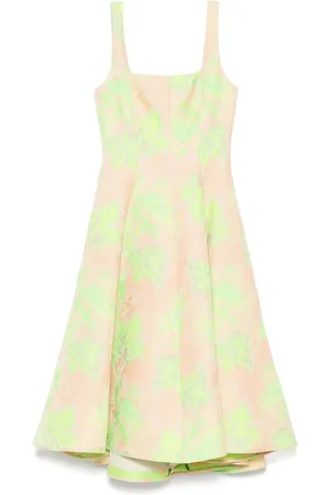 Amsale Robe à fleurs en jacquard